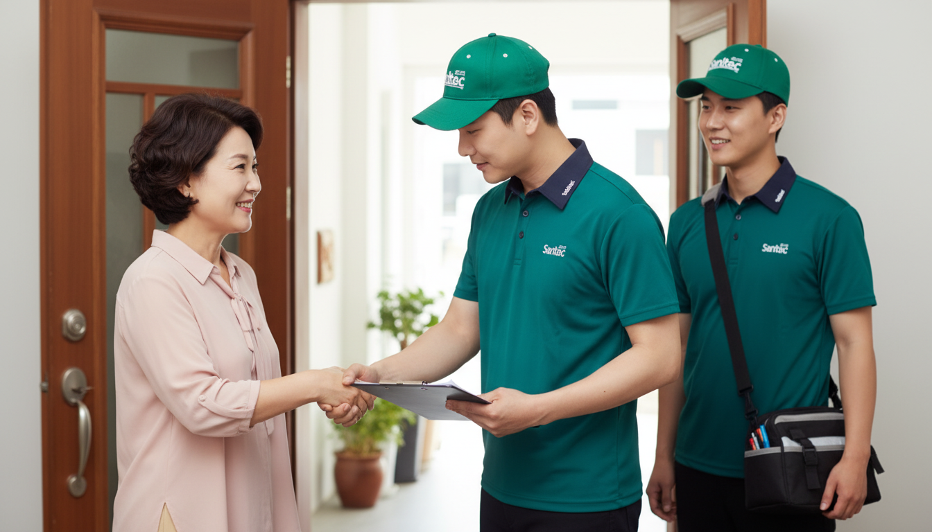 현장 방문 & 인사